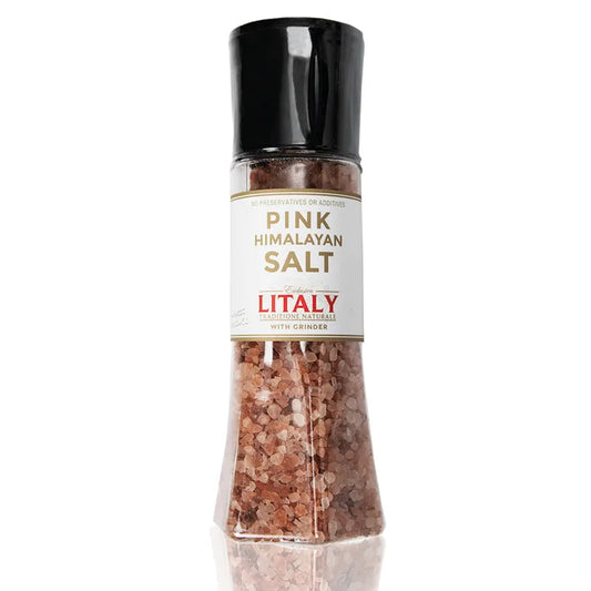 Litaly Pink Himalayan Salt with Grinder  1 x 400g
