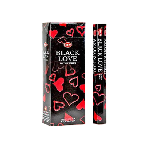 Hem Black Love Incense Sticks 20 Sticks Box of 6
