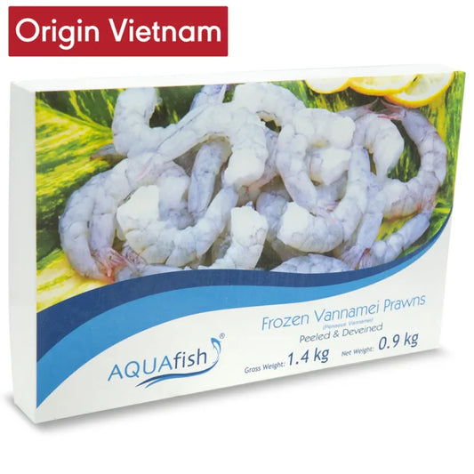 Aquafish Raw Vannamei Prawns P&D 6 x 1.4kg