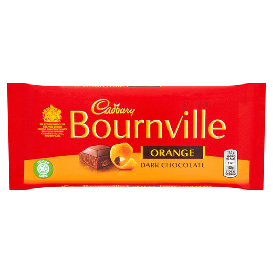 Cad Bournville Orange Dark Chocolate Bar 100g