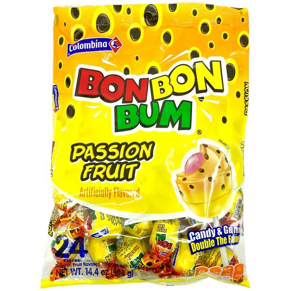 Bon Bon Bum Passionberry Lollypops 24 Count