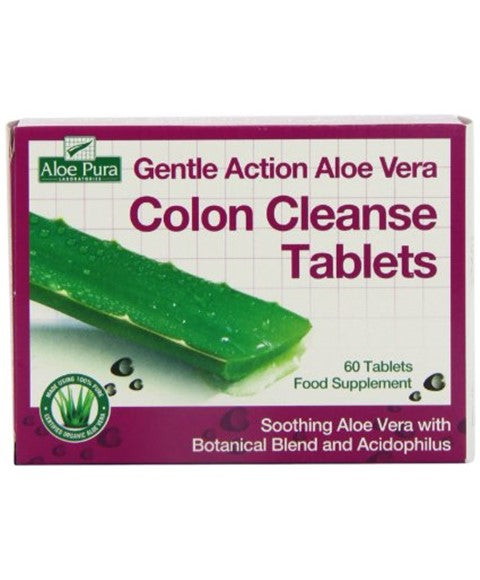 Aloe Pura Gentle Action Aloe Vera Colon Cleanse Tablets