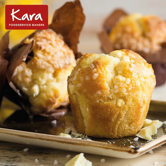 Kara Filled Lemon & White Chocolate Tulip Muffins 24 x 115g