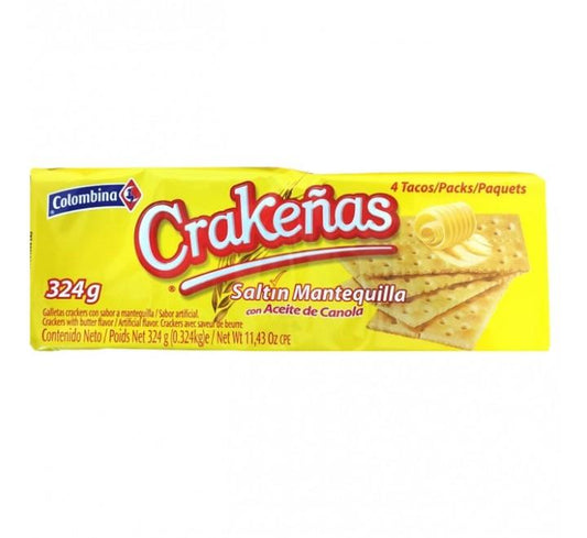Colombina Crackenas Butter 300g Box of 8