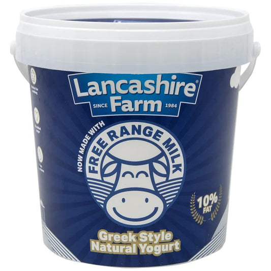 Lancashire Farm Greek Style Luxury Strained Yoghurt (Suzme) (10% Fat) 1kg