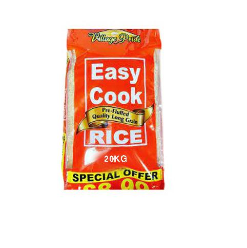 Village Pride Easy Cook Rice 20kg Box of 1