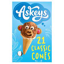 Askeys 21 Classic Cones with Sweetener