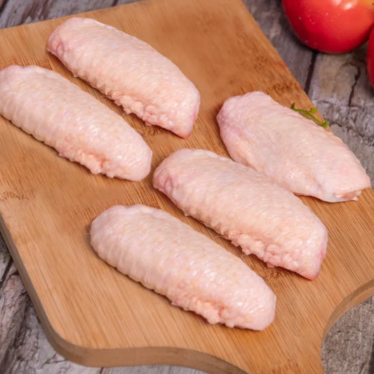 Frozen Halal Raw Chicken Mid Wings-1x10kg