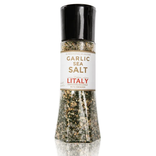 Litaly Garlic Sea Salt with Grinder  1 x 305g