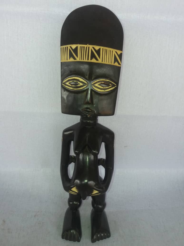 African Wood Figurine Statue