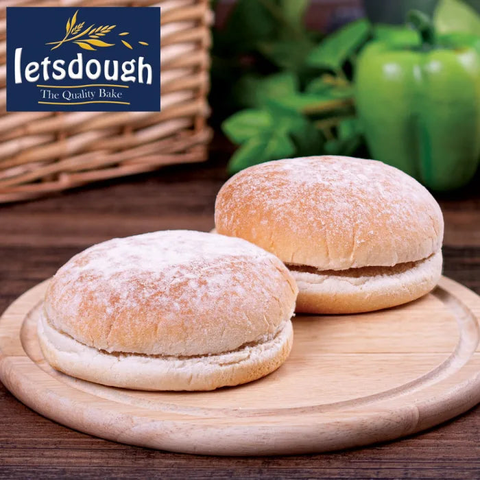 Letsdough 5" Sandwich Floured Baps 48 x 86g