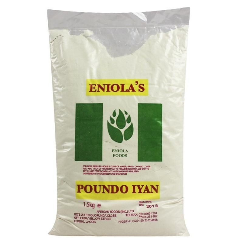 Eniola's Poundo Iyan 1.5kg Box of 10