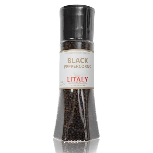 Litaly Black Pepper Corns with Grinder  1 x 210g