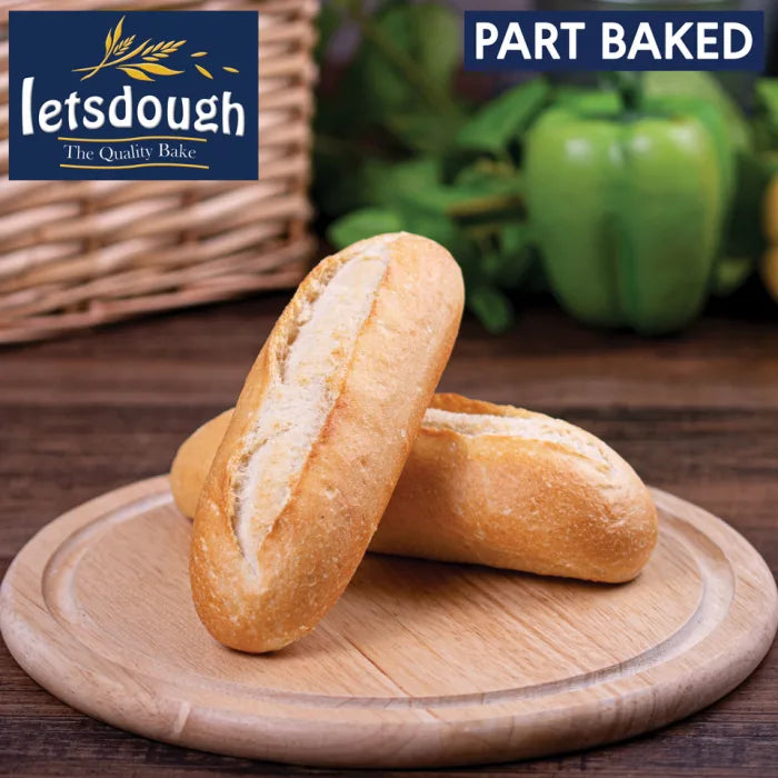 Letsdough Part Baked Petit Pain Sandwich (17cm)- 45 x 86g