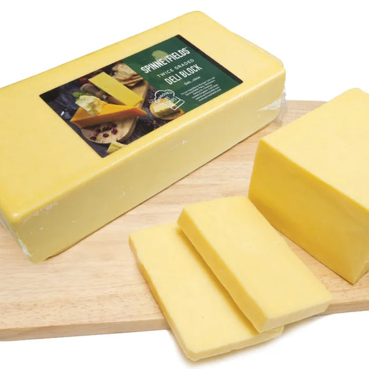 Spinneyfield Mild Block Cheddar Cheese 1 x 5kg