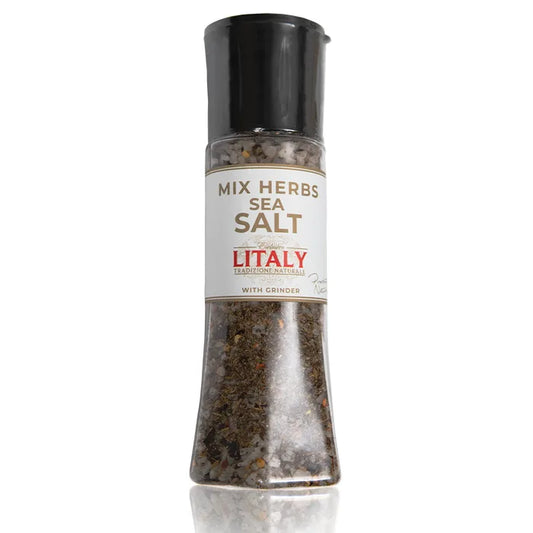 Litaly Mixed Herb Sea Salt with Grinder  1 x 310g