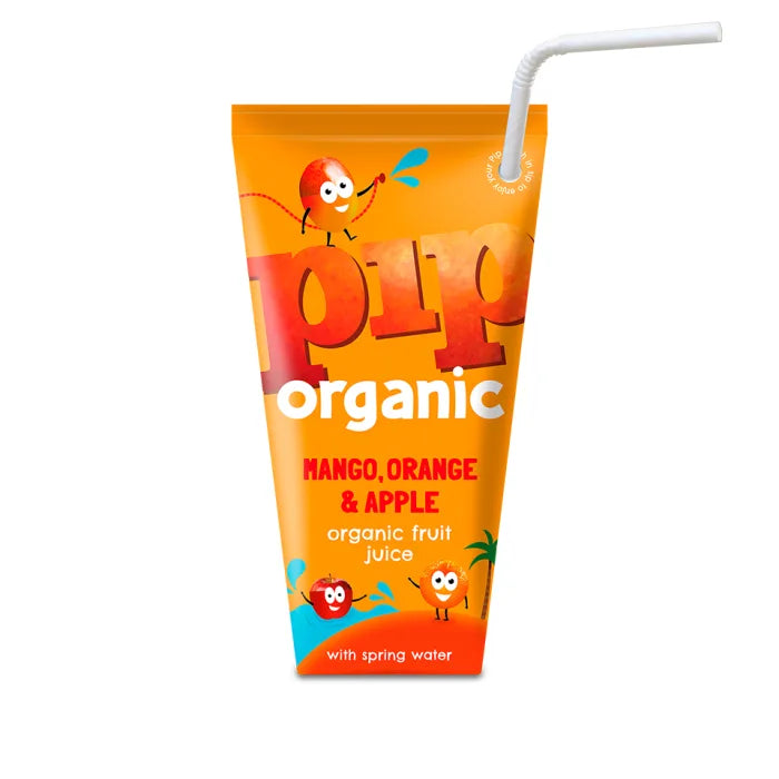 Pip Organic Mango Orange & Apple Juice with Spring Water 180ml