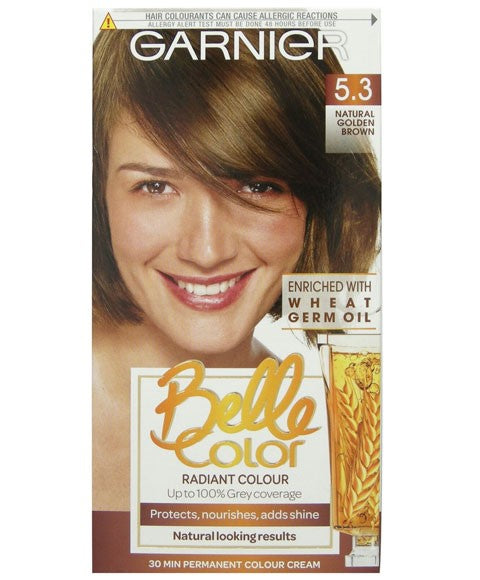 Belle Color Creme Permanent 5.3 Natural Golden Brown