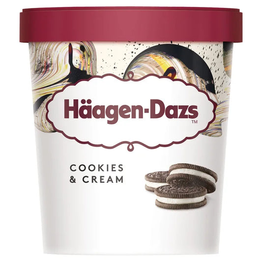 Haagen Dazs Cookies & Cream Ice Cream 8pc x  460ml