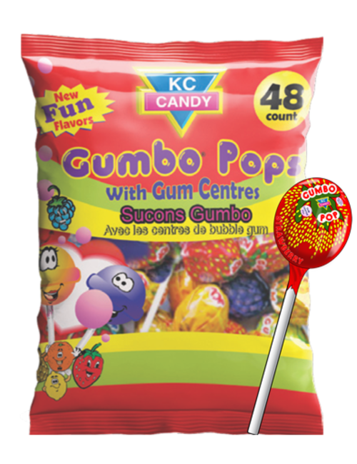 KC Candy Gumbo Pops 100g Box of 12