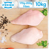 Fresh Halal Chicken Breast Fillets (170g-200g)-2x5kg