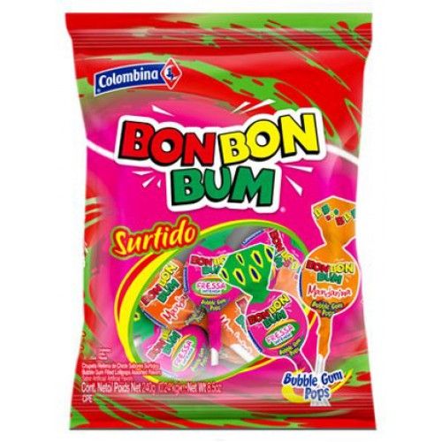 Bon Bon Bum Assorted Lollypops 24 Count
