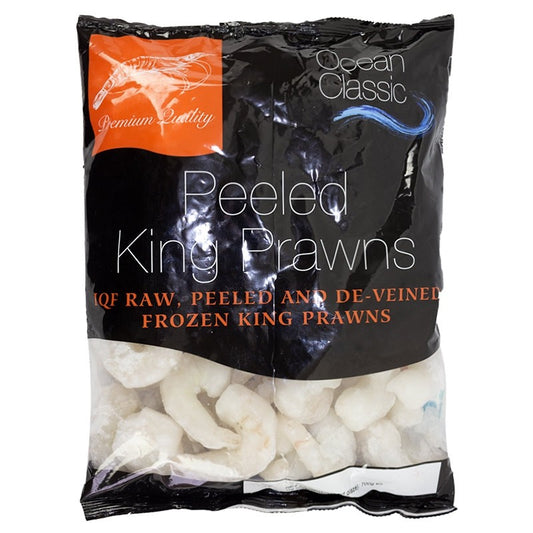 Frozen Peeled King Prawns (Headless Raw) 1Kg