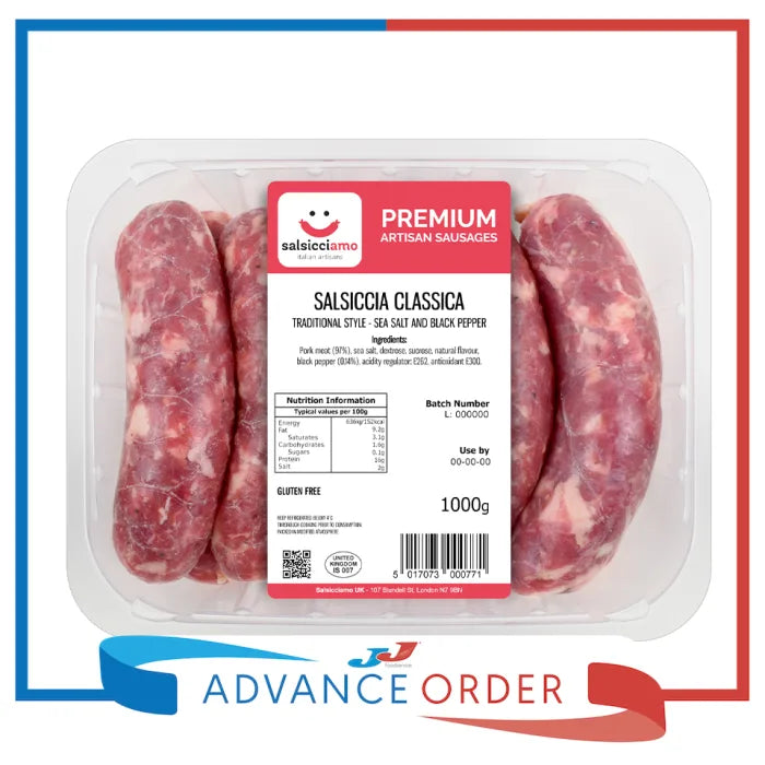 Salsicciamo Classic Traditional Italian Sausages 1kg - My Africa Caribbean