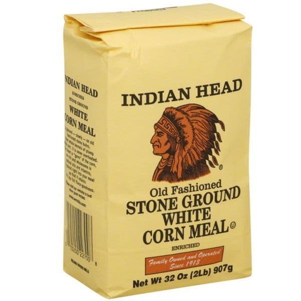 Indian Head White Cornmeal 907g