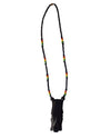 African Tribal art Handmade Wooden beaded black blue jewelry Necklace set for women