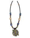 African Handmade Multicolored Tribal art african beaded jewelry necklace set for women
