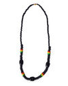 African Tribal art Handmade beaded Charcoal Black jewelry Necklace set for women