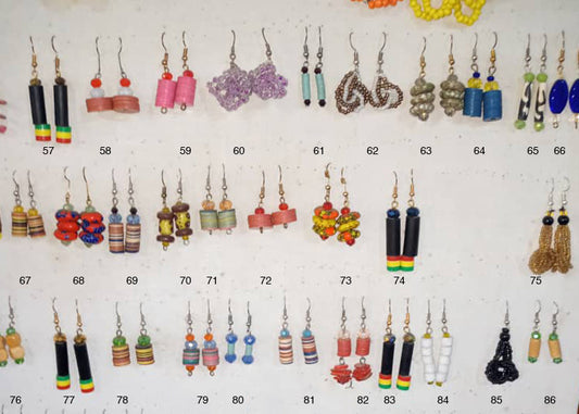 African Tribal Art wear Women Fashion Jewelry Unique Earrings Set