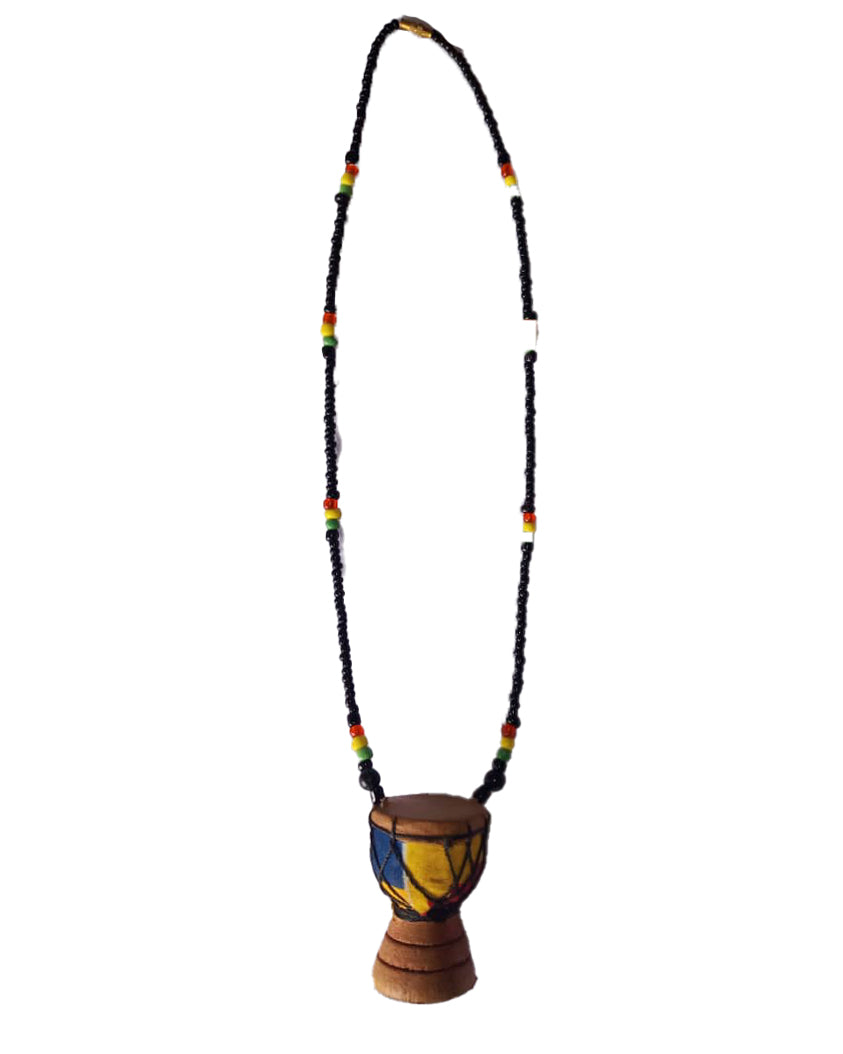 African Tribal art Wooden Handicraft beaded Bronze jewelry Necklace se - My  Africa Caribbean