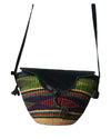 African Tribal art handicraft Handbag Cross body Lightweight Green Red Shoulder Bag