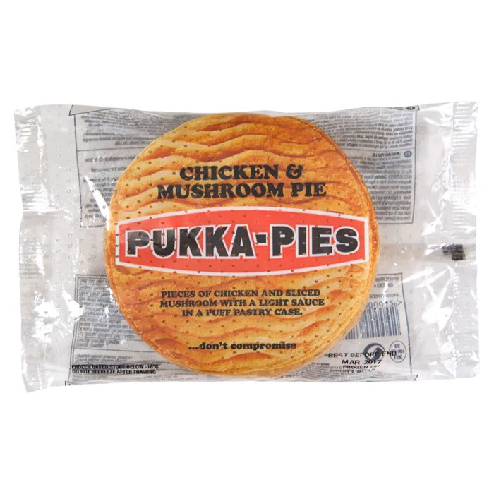 Pukka Wrapped Cooked Chicken & Mushroom Pie-1x12