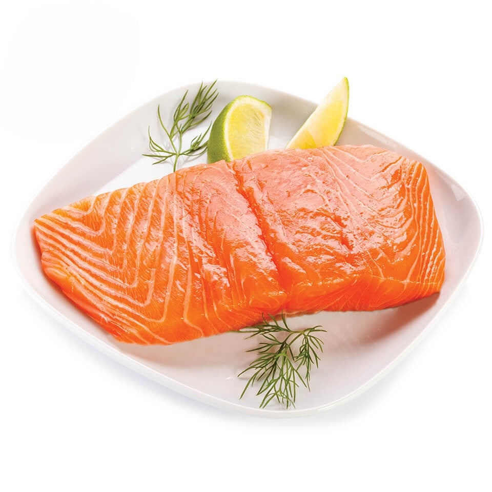 Frozen Norwegian Skinless & Boneless IQF Salmon Portions (5-6oz)-1x10