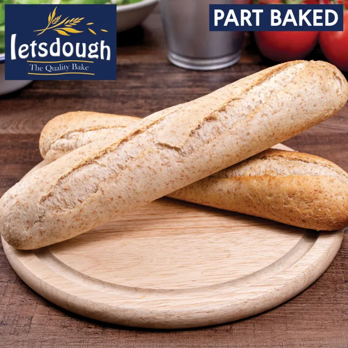 Letsdough Part Baked Wholemeal Demi Baguette (27cm)-125g