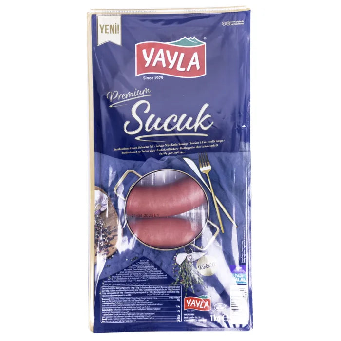 Yayla Halal Kangal Sucuk-(Turkish Sausage)-Extra Quality-1x1kg