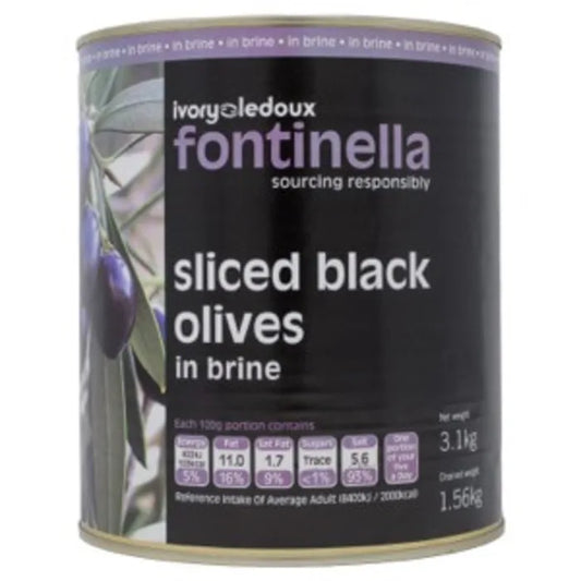 Sliced Black Olives-(Tin)-1xA10