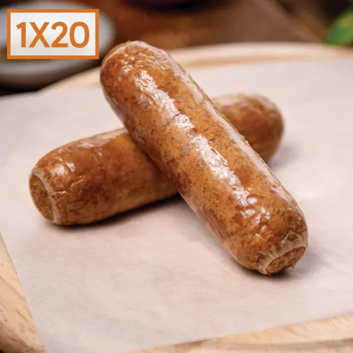 Pele's Halal Beef Sausages (W/T-8s) (1x20)  1.135kg