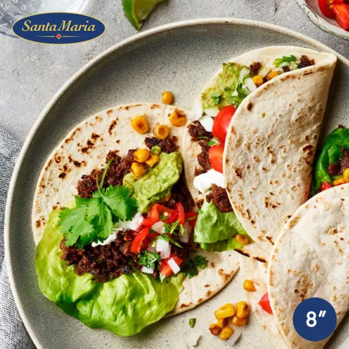 Santa Maria 8" Ambient Flour Tortilla Wraps 10pc x 10