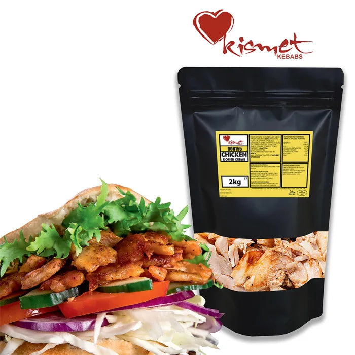Kismet Halal Cooked & Cut Chicken Doner Kebab (Bag) 1 x 2kg