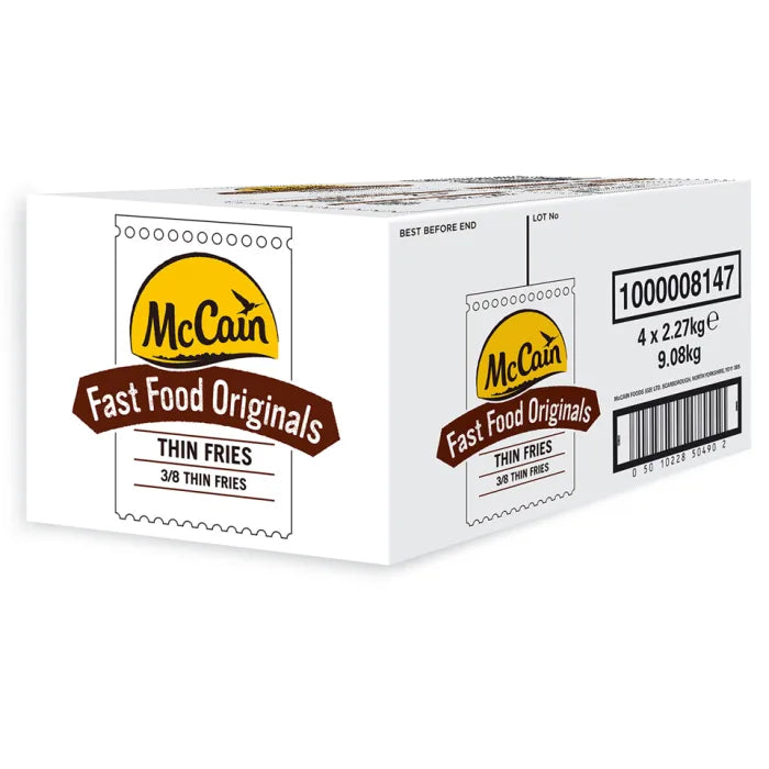 McCain Fast Food Originals (3/8) Thin Fries 4x2.27kg