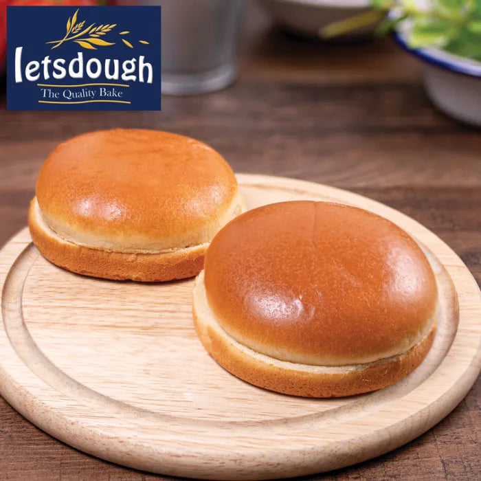 Letsdough 4.5" Gourmet Brioche Buns (Sliced) 1 x 48