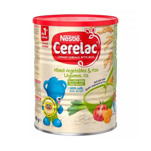 Nestlé Cerelac Mixed Vegetable & Rice 1+ 400g Case of 6
