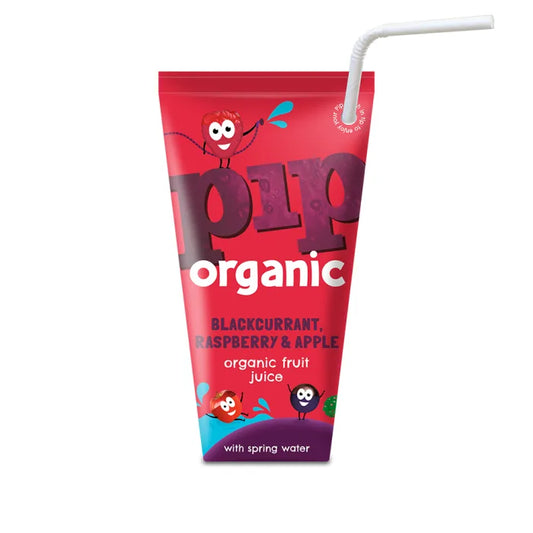 Pip Organic Blackcurrant Raspberry & Apple Juice with Spring Water 180ml