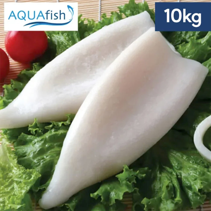 Aquafish IQF Cleaned U5 Squid Tubes 10 x 1kg