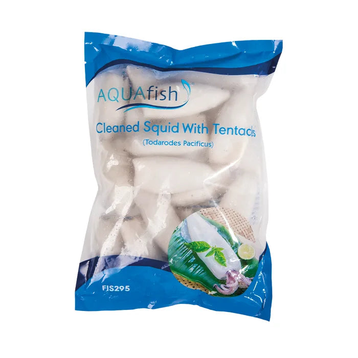 Aquafish Cleaned Squid with Tentacles (10/20) -1kg