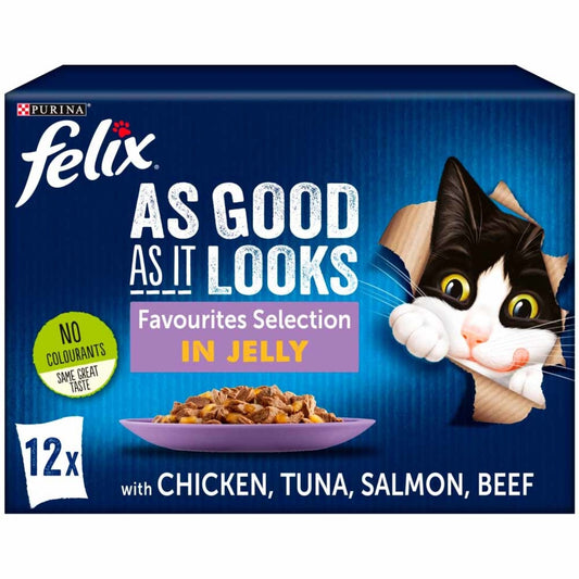 Felix As Good As It Looks Mixed Selection in Jelly 12 x 100g (1.2kg)